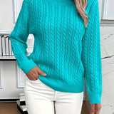 Lena – Pull en tricot à torsades pour femme