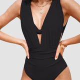 Déesse du Soleil | Maillot de bain sculptant luxe à décolleté V profond