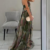 Delacroix - Robe Maxi Florale Élégante