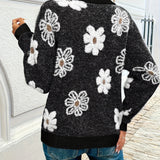Monique™ – Cardigan fleuri doux intemporel élégant