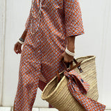Anne - Élégante robe chemise à carreaux