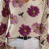 Aurélie - Cardigan Floral Léger