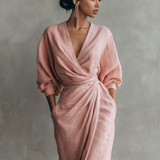 Rose | Robe Maxi en Lin Col V