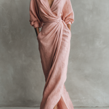 Rose | Robe Maxi en Lin Col V