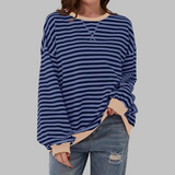 Chloe - Pull Rayé Décontracté