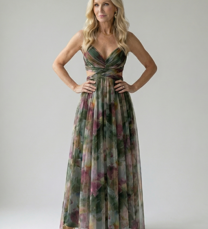 Robe Maxi Douce à Envelopper