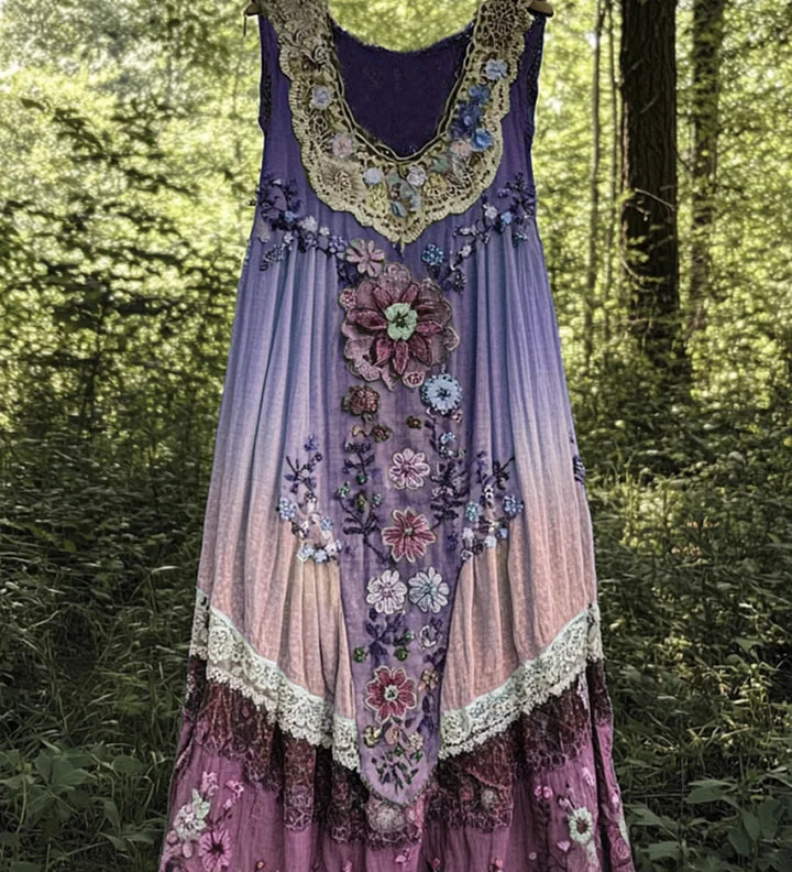 Evabella - Robe Bohème En Lin