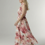 Robe Maxi Halter Froncée