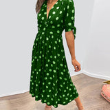 Miley - Robe V-Cou à Pois