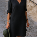 Lisette - Robe Élégante à Encolure en V