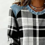 Célia - Sweatshirt Patchwork Audacieux