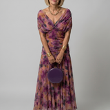 Robe Maxi Fluide à Épaules Dégagées