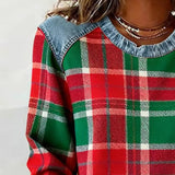 Célia - Sweatshirt Patchwork Audacieux