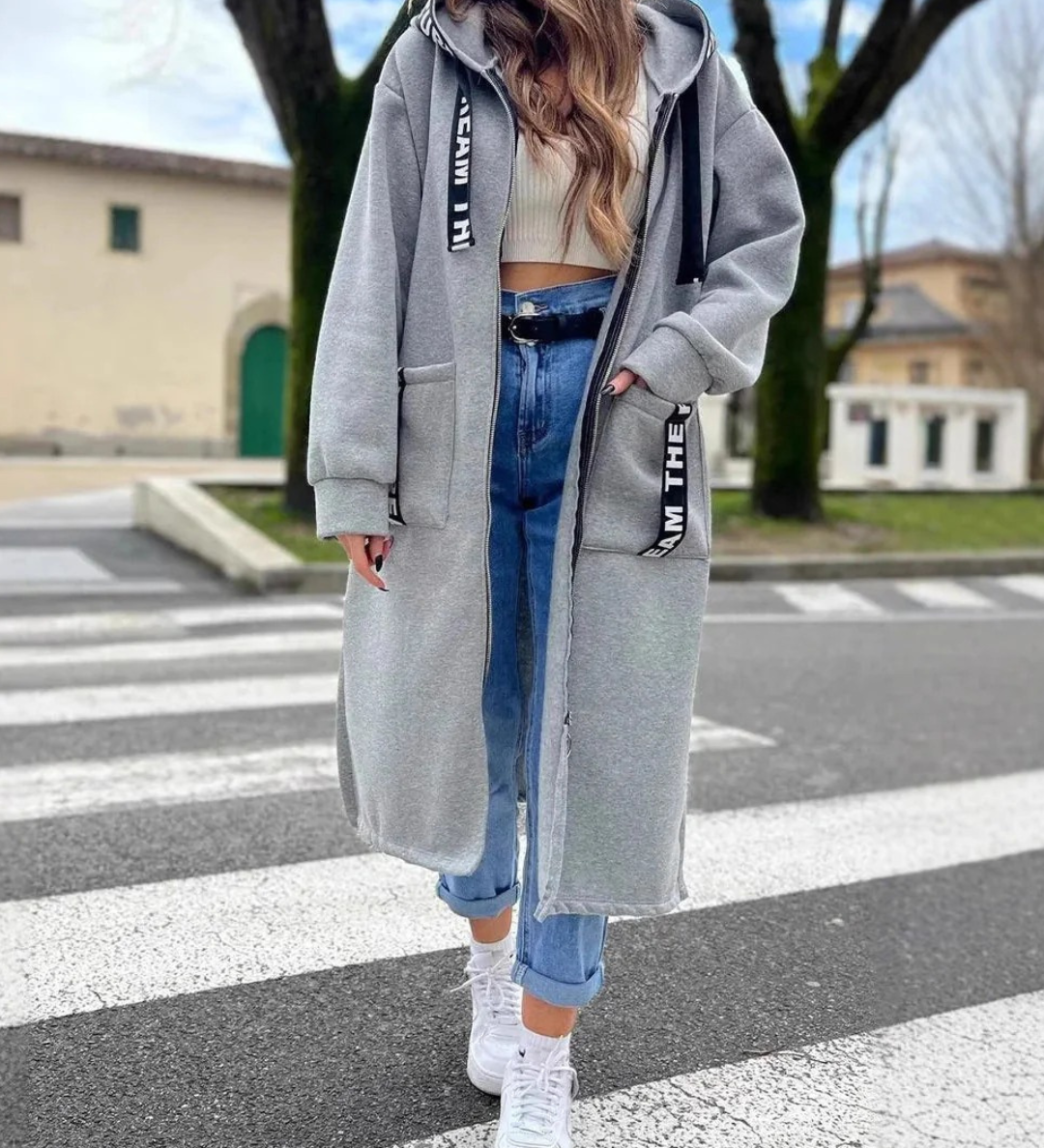 Marie-Claire™ | Sweat à capuche long et élégant