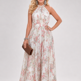 Robe Maxi à imprimé floral et jupe fluide