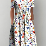 Cäcilia - Robe Plissée Florale