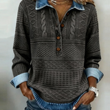 Sofia - Pull Décontracté Denim