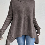 Léïna™ – Le Pull Col Montant Doux & Décontracté
