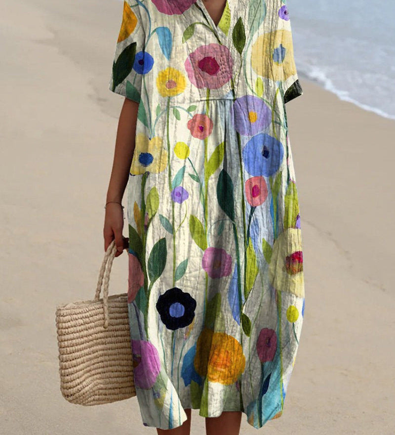 Nicka - Robe Florale Éclatante