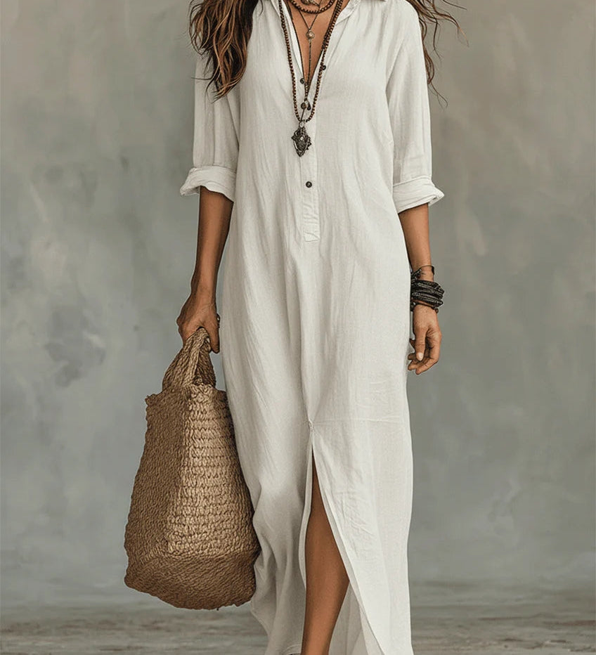 Saule - Robe Maxi Élégante et Confortable
