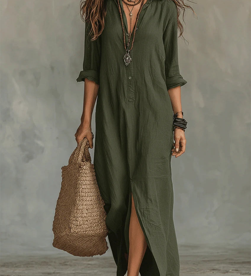 Saule - Robe Maxi Élégante et Confortable