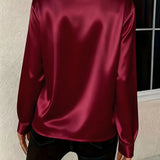 Claudine™ – Blouse satinée élégante intemporelle raffinée