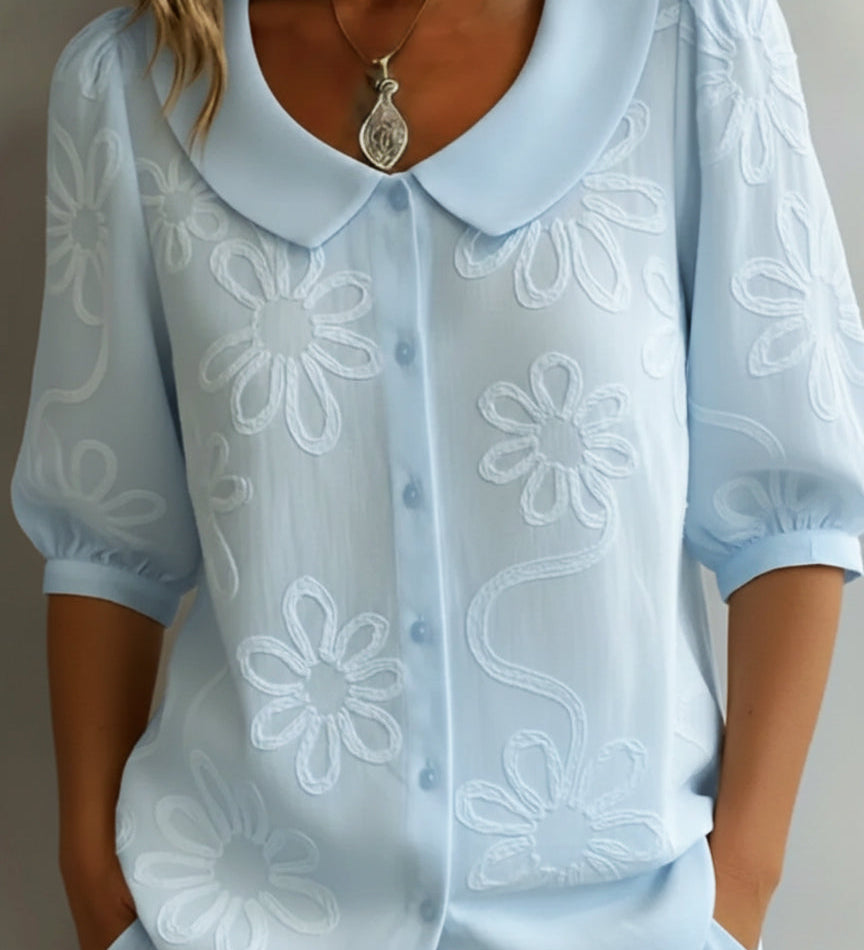 Aurélie™ - Blouse légère florale élégance naturelle