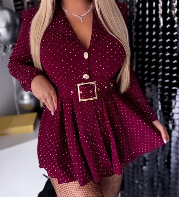 Colette™ - Robe ceinturée élégante confortable quotidienne