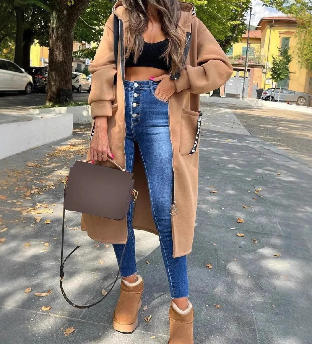 Marie-Claire™ | Sweat à capuche long et élégant