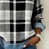 Célia - Sweatshirt Patchwork Audacieux