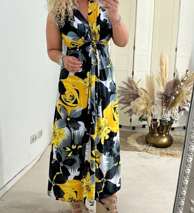 Sacha - Élégante Robe Maxi Été