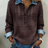 Sofia - Pull Décontracté Denim