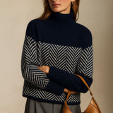Amira - Élégant Pull Roulé en Cachemire