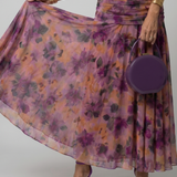 Robe Maxi Fluide à Épaules Dégagées
