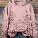 LÉONA™ | Sweat à Capuche Imprimé 3D – Confort & Style au Quotidien