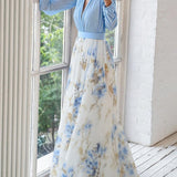Elena - Maxi robe à imprimé floral Éblouissant