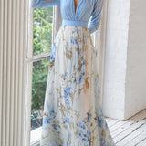 Elena - Maxi robe à imprimé floral Éblouissant