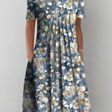 Cäcilia - Robe Plissée Florale
