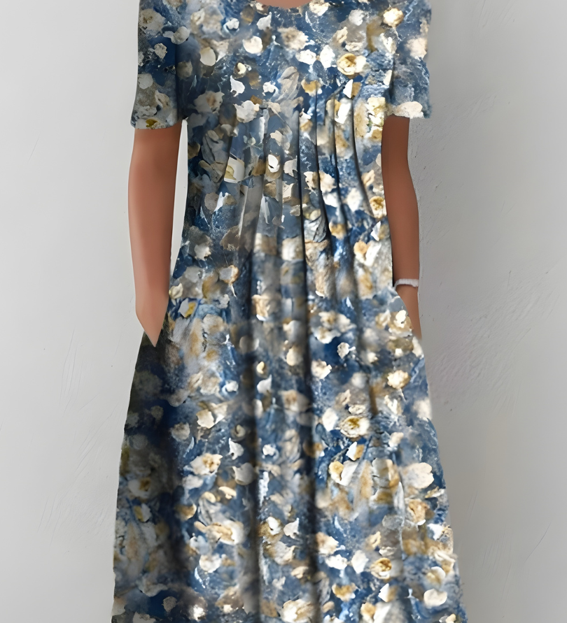 Cäcilia - Robe Plissée Florale