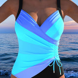 Imogen | Maillot de Bain Enveloppant Luxueux à Imprimé Coloré