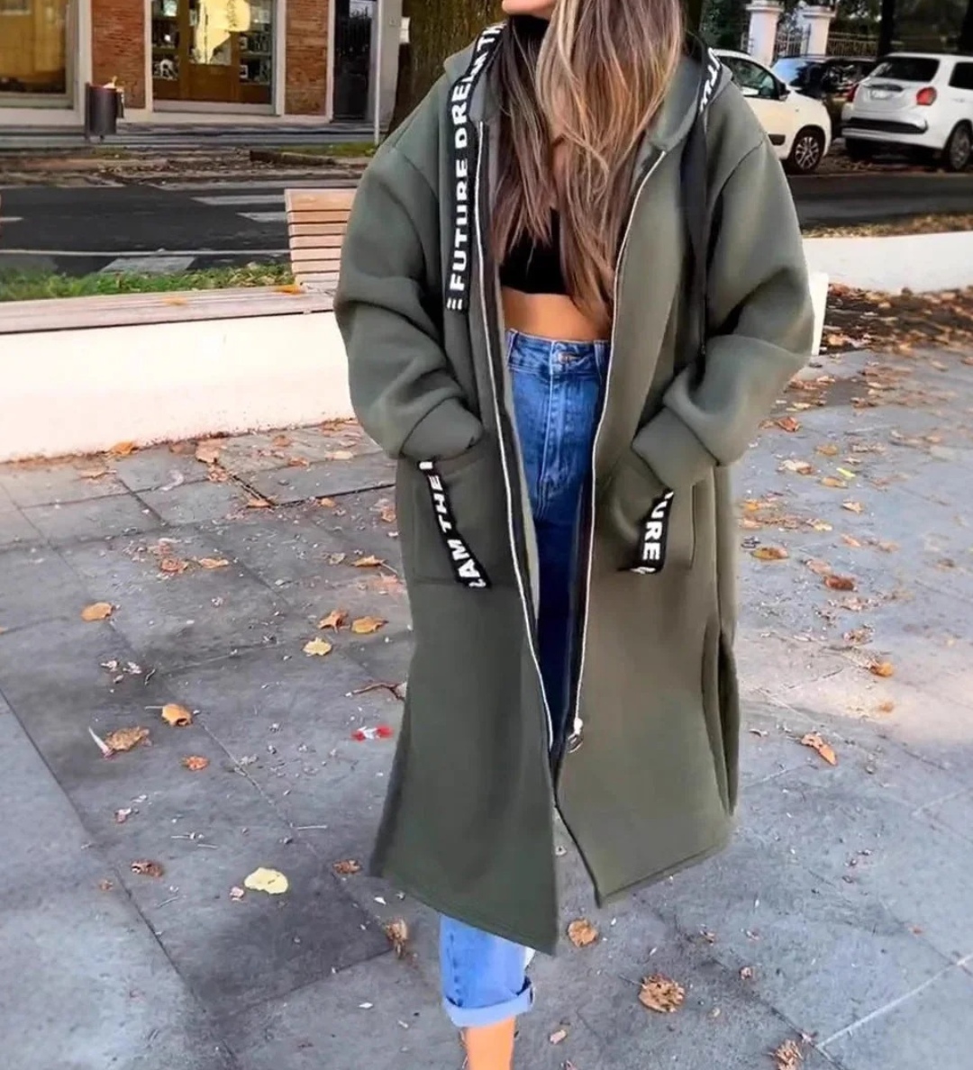 Marie-Claire™ | Sweat à capuche long et élégant
