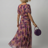 Robe Maxi Fluide à Épaules Dégagées