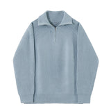 Cazel | Pull Azure à quart de zip