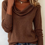 Lina - Pull Uni Confortable