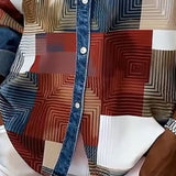 Céline - Chemise à Blocs de Couleur