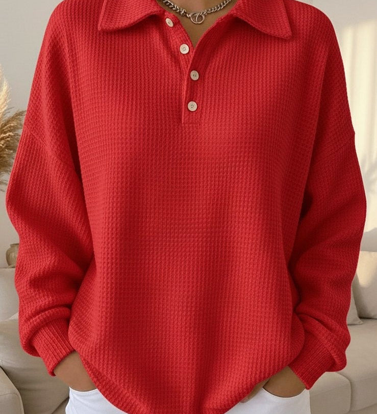 Ava - Pull Polo Doux Élégant