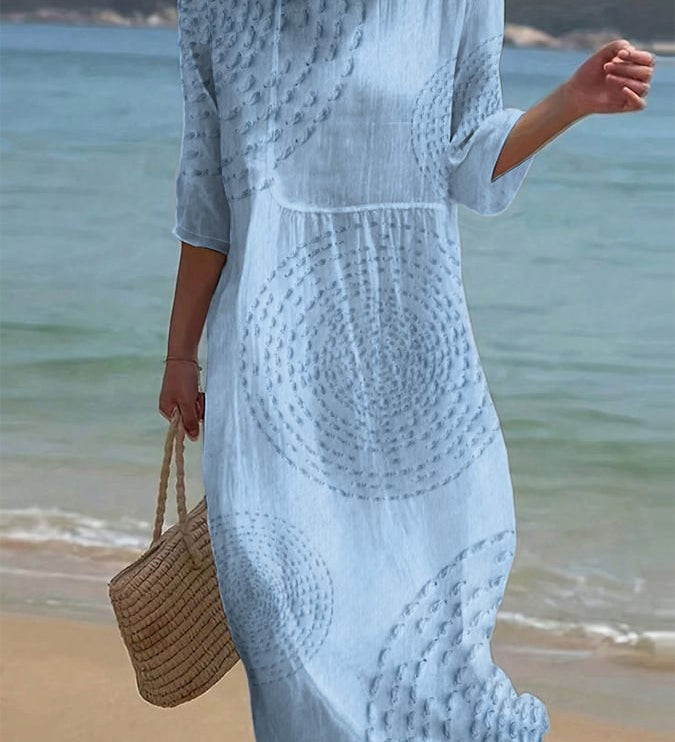 Améliane™ — Robe midi élégante à détails délicats