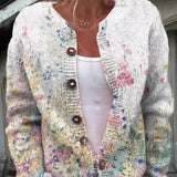Amelie - Élégant Cardigan Floral