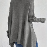 Léïna™ – Le Pull Col Montant Doux & Décontracté