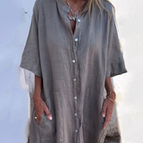Melanie - Robe Chemise Décontractée Style Ibiza